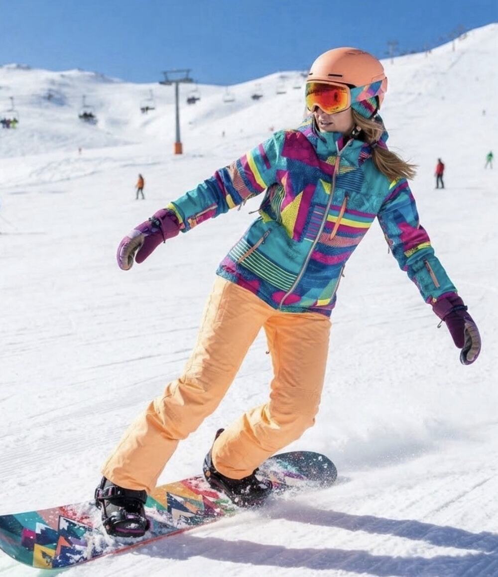 Marker Snowboarding Ski High Performance Pants Orange Size 4 Colorful Winter